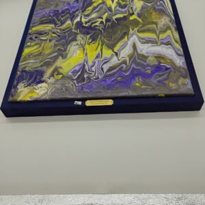 Liquid Pour 21 1/2" x 21 1/2" Fantasy Purple